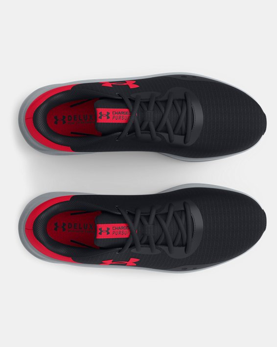 Men's UA Charged Pursuit 3 Tech Running Shoes, Black, pdpMainDesktop image number 2